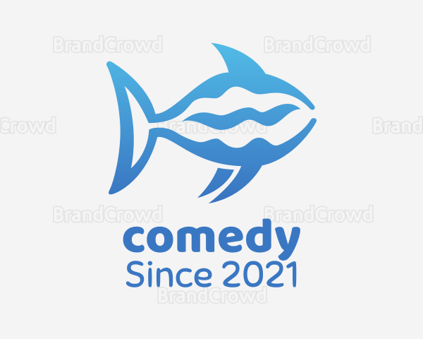 Blue Ocean Shark Logo