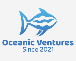 Blue Ocean Shark  logo design