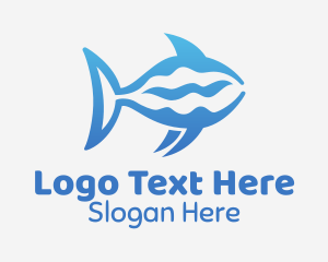 Blue Ocean Shark  Logo