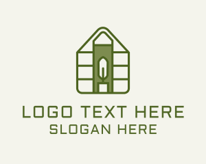 Leaves - Green House Gardening logo design