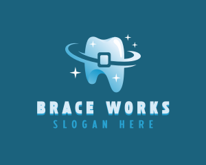 Dental Braces Orthodontics  logo design