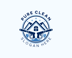 Gutter Clean Pressure Washer logo design