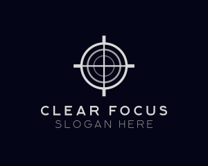 Focus - Sniper Target Crosshair logo design