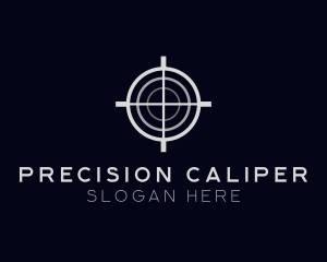 Sniper Target Crosshair logo design