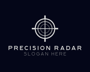 Sniper Target Crosshair logo design