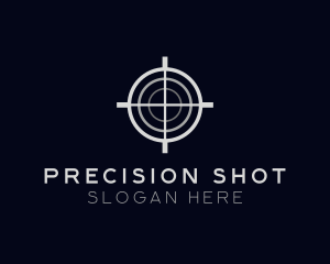 Sniper Target Crosshair logo design