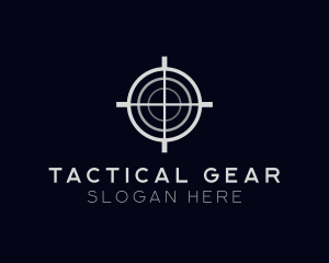Sniper Target Crosshair logo design