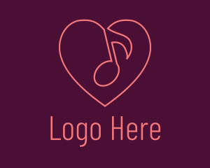 Dj - Love Song Writer logo design