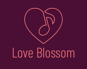 Romance - Love Song Writer logo design