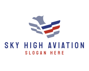 Aviation - Eagle Wings Aviation logo design