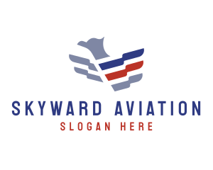 Bird Wings Aviation logo design