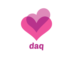Pink Hearts Romance Logo