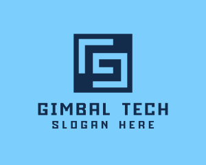 Maze Tech Letter G logo design