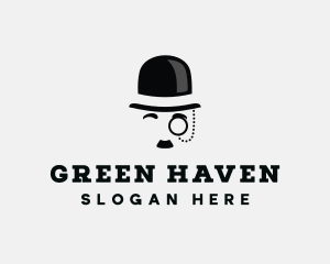 Gentlemen Bowler Hat Logo