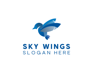  Flight Wing Bird logo design