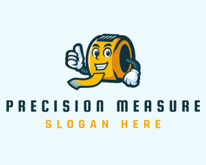 Measuring - Measuring Tape Construction logo design