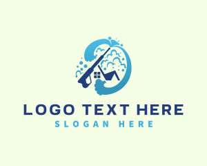 Spray - Pressure Wash Cleaning Wave logo design