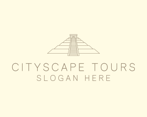 Sightseeing - Mayan Pyramid History logo design