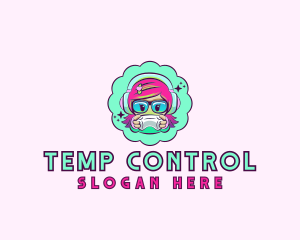 Gamer Girl Console logo design