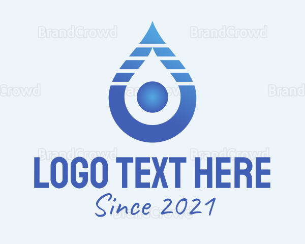 Blue Gradient Liquid Logo