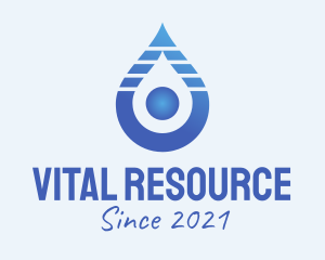 Resource - Blue Gradient Liquid logo design