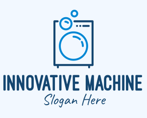 Machine - Washing Machine Line Art logo design