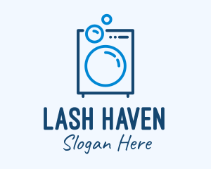 Washing Machine Line Art logo design