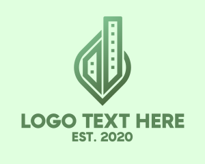 Construction - Green City Property Building logo design