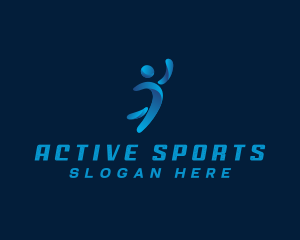 Athletic Sports Player logo design