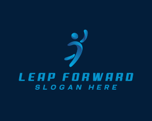 Jump - Athletic Sports Player logo design