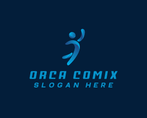 Human - Athletic Sports Player logo design