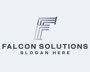 Industrial Company Letter F logo design