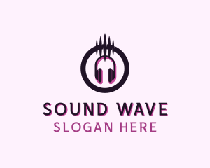 Headphone - Headphone Audio Pulse logo design