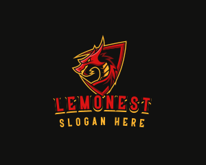 League - Beast Gaming Dragon logo design