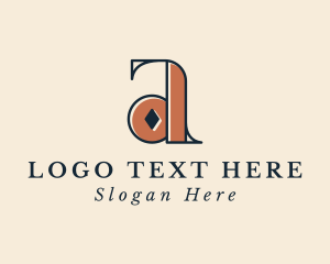 Lettering - Diamond Boutique Jewelry Letter A logo design
