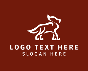 Fox Canine Animal Logo