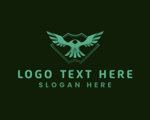 Mythical - Eagle Shield Aviary logo design