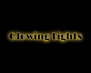 Glowing Marquee Sign logo design