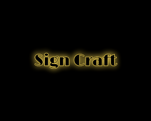 Glowing Marquee Sign logo design