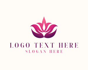 Yogi - Lotus Zen Flower Spa logo design