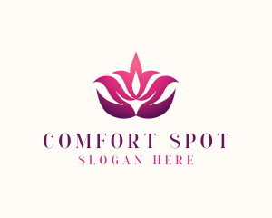 Lotus Zen Flower Spa logo design