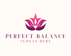 Lotus Zen Flower Spa logo design