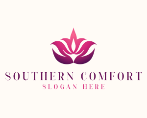 Lotus Zen Flower Spa logo design