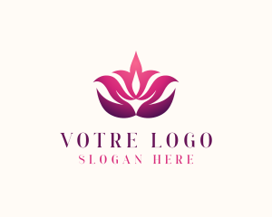 Manicure - Lotus Zen Flower Spa logo design