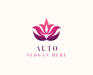 Yoga - Lotus Zen Flower Spa logo design