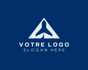 Logistics - Pilot Flight Courier logo design