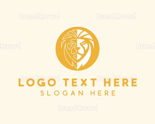 Lion Head Face Logo