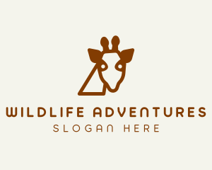 Madagascar - Giraffe Safari Park logo design