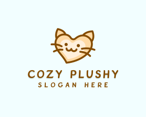 Kitty Cat Heart logo design