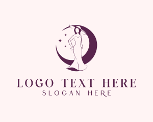 Loop - Woman Crescent Fashion logo design